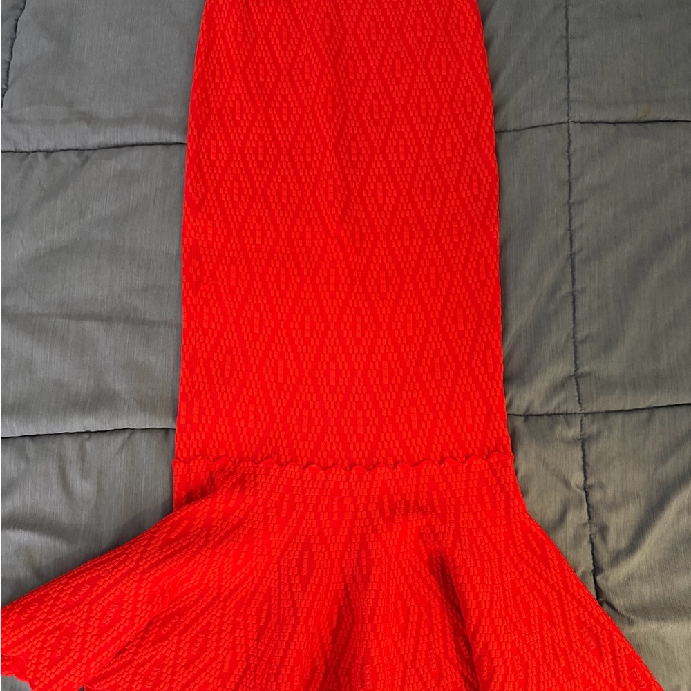 Jonathan Simkhai Vibrant Red Pencil Skirt